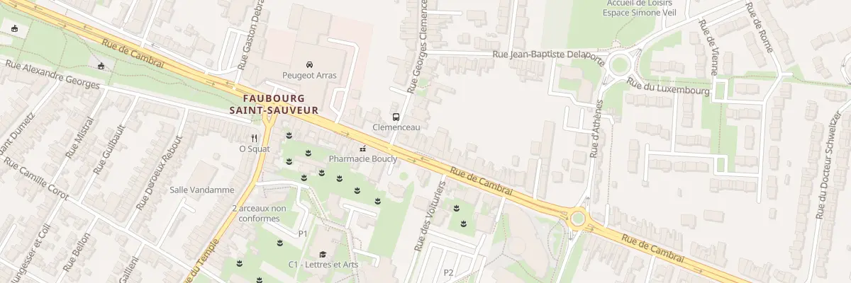 Plan du 93 Rue de Cambrai à Arras