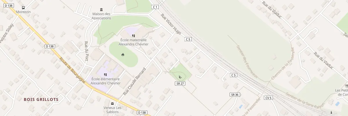 Plan du 22 Rue Claude Bernard à Moret-Loing-et-Orvanne