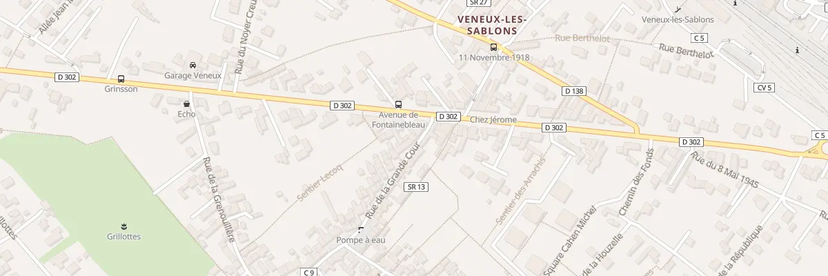 Plan du 93 Av de Fontainebleau Veneux à Moret-Loing-et-Orvanne