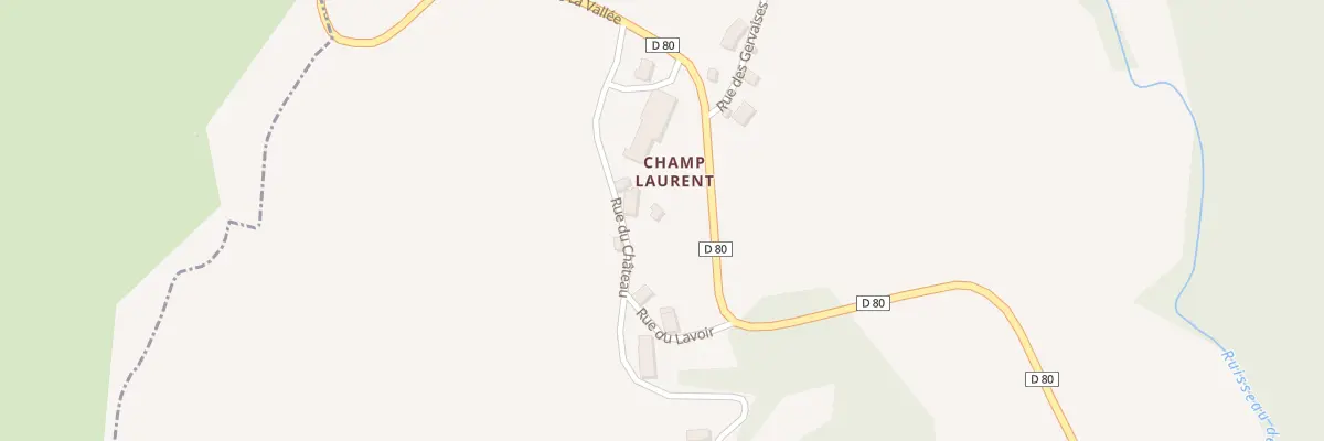 Plan du 1 Rue du Château Champlaurent à Saint-Pierre-Roche