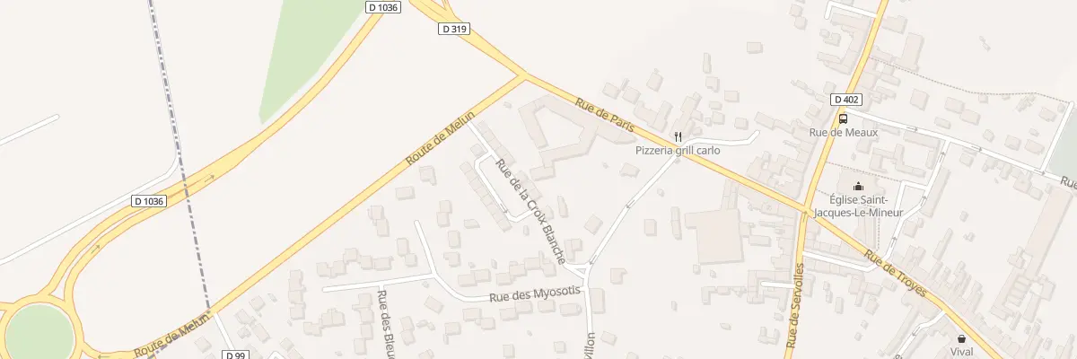 Plan du 8 Rue de la Croix Blanche à Guignes