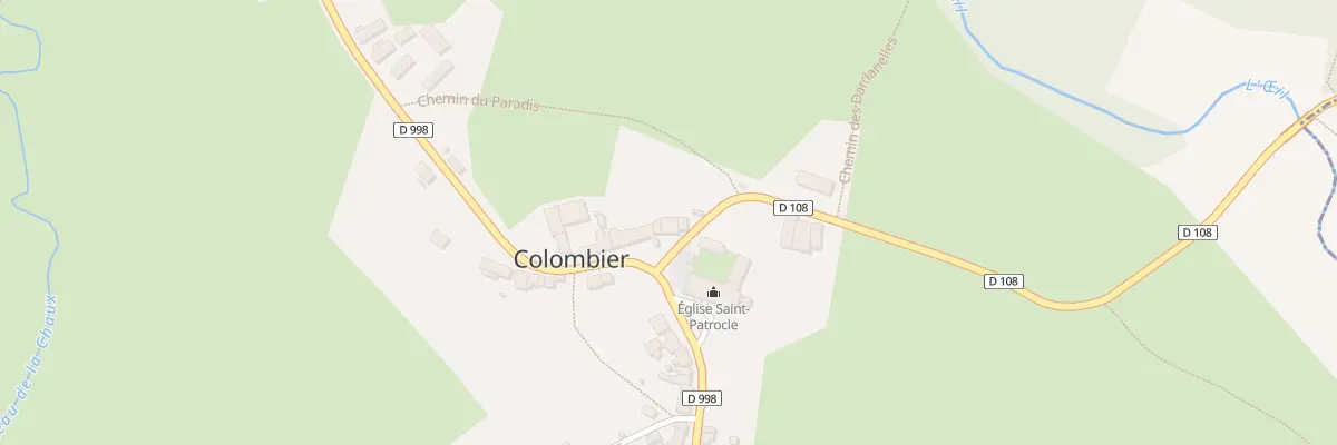 Plan du 2 Pl de l’Eglise à Colombier