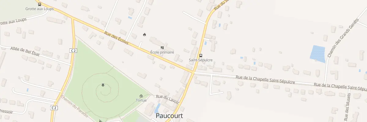 Plan du 33 Rue du Stade à Paucourt