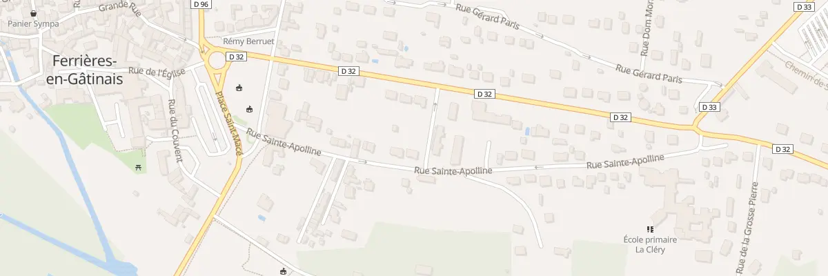Plan du 13 Rue Sainte-apolline à Ferrières-en-Gâtinais