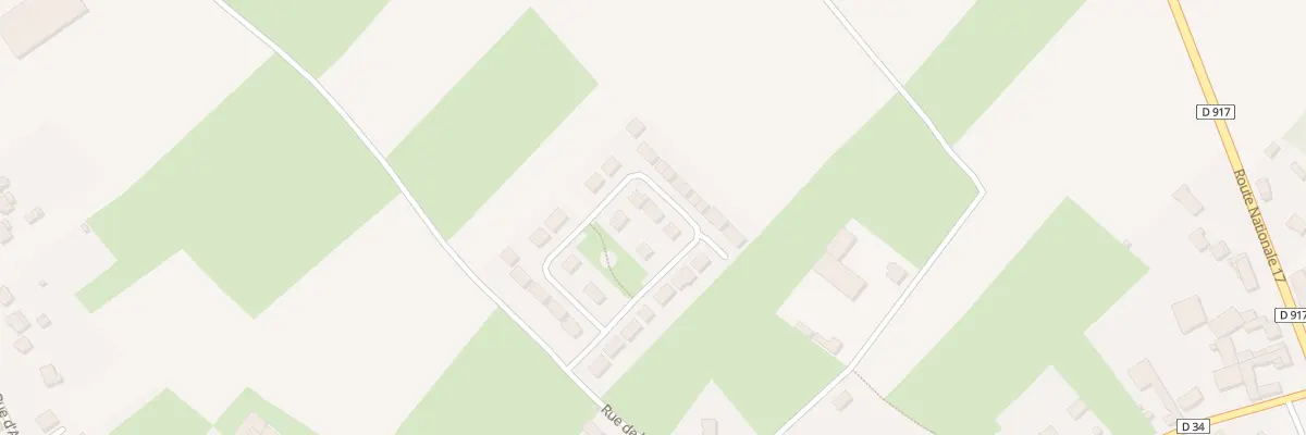 Plan du 5 Rue des Champs Fleuris à Mercatel