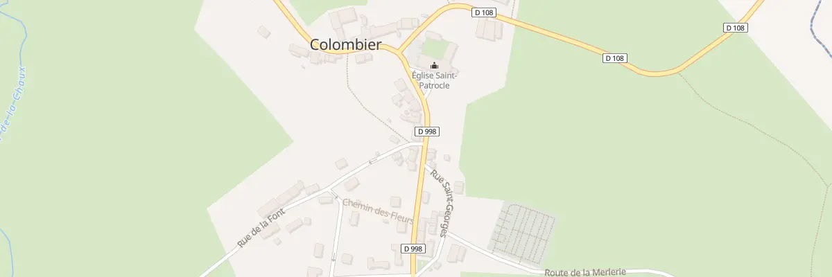 Plan du 10 Rte de Lapeyrouse à Colombier