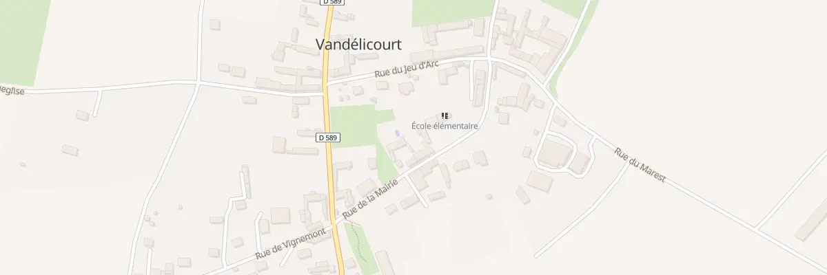 Plan du 7 Rue de la Mairie à Vandélicourt