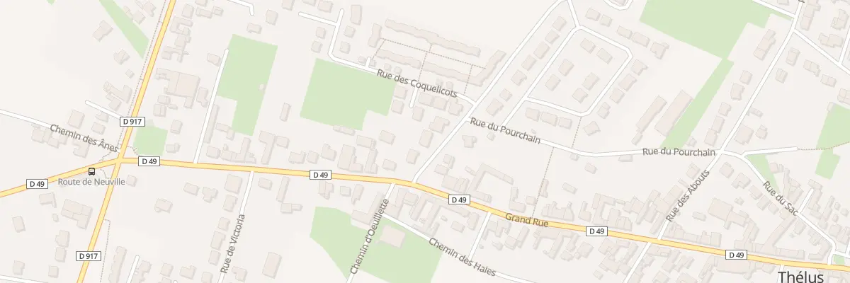 Plan du 3 Che du Pourchain à Thélus