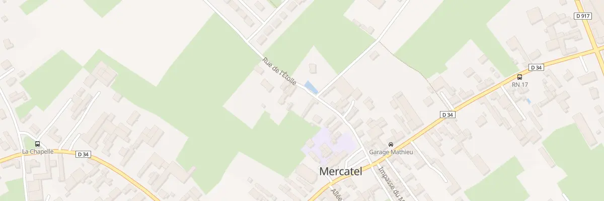 Plan du 5 Rue de l’Etoile à Mercatel