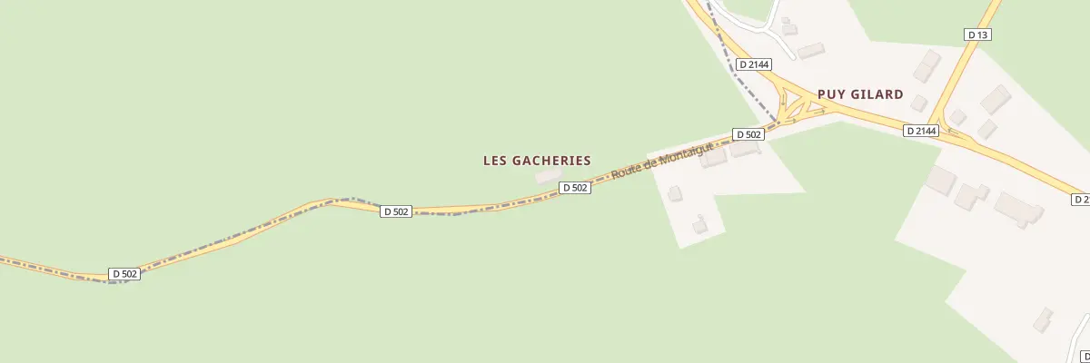 Plan du 1 Les Gacheries à La Crouzille