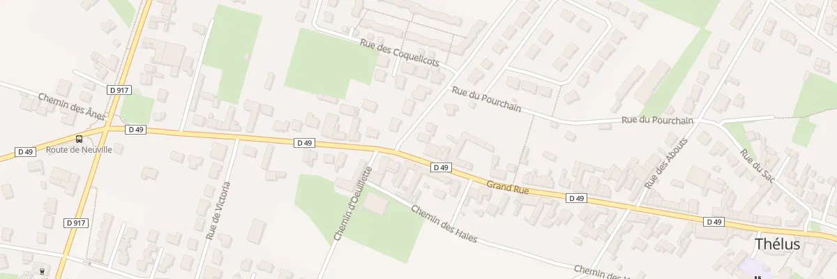 Plan du 44 Vc Grande Rue à Thélus