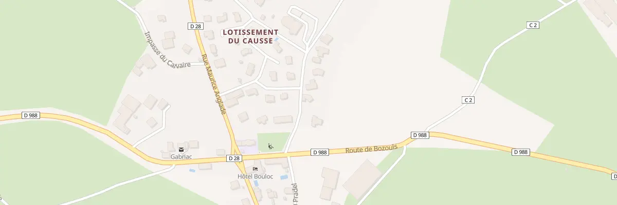 Plan du 945 Boullou à Gabriac