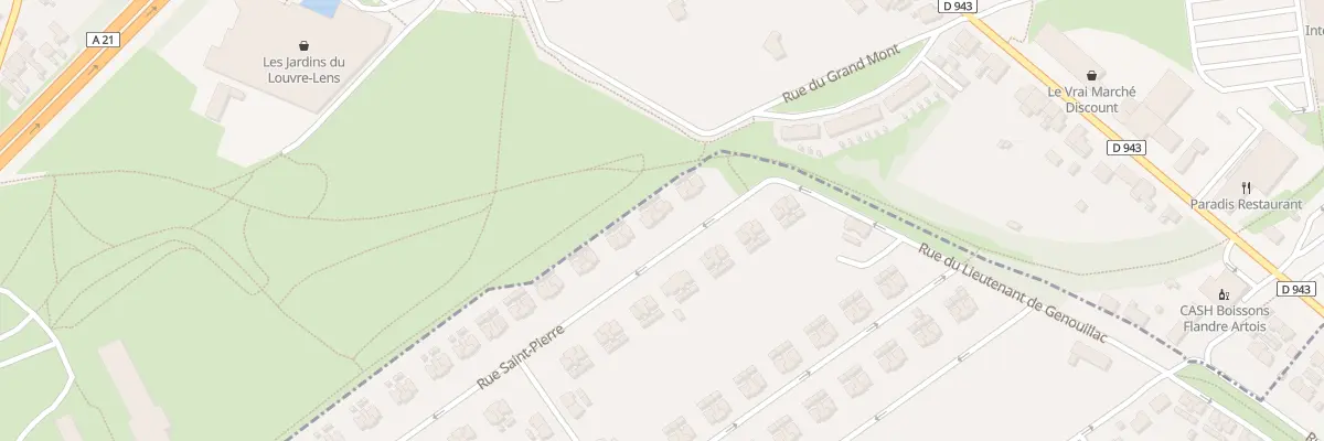 Plan du 10 Rue Saint Pierre à Lens
