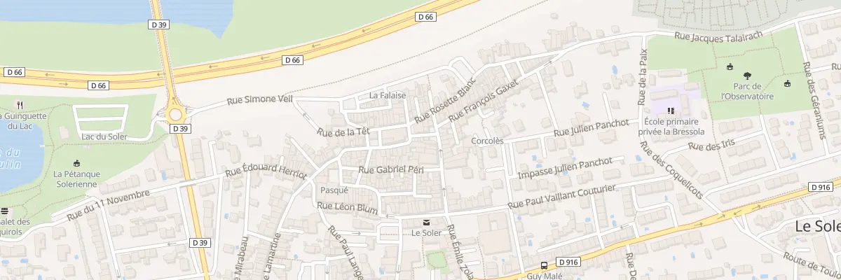 Plan du 7 Rue Camille Pelletan au Soler