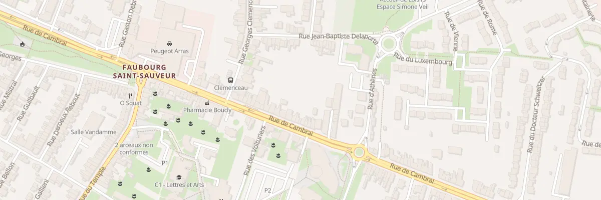 Plan du 111 Rue de Cambrai à Arras