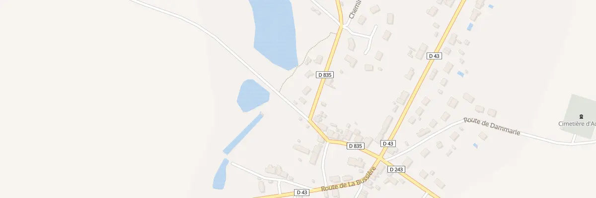 Plan du 3 Rte de Nogent à Adon