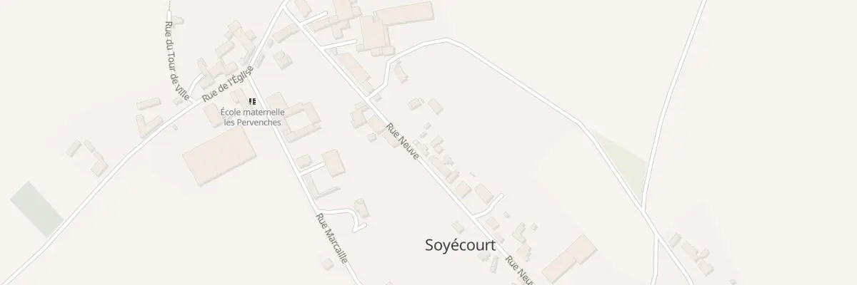 Plan du 10 Rue Neuve à Soyécourt