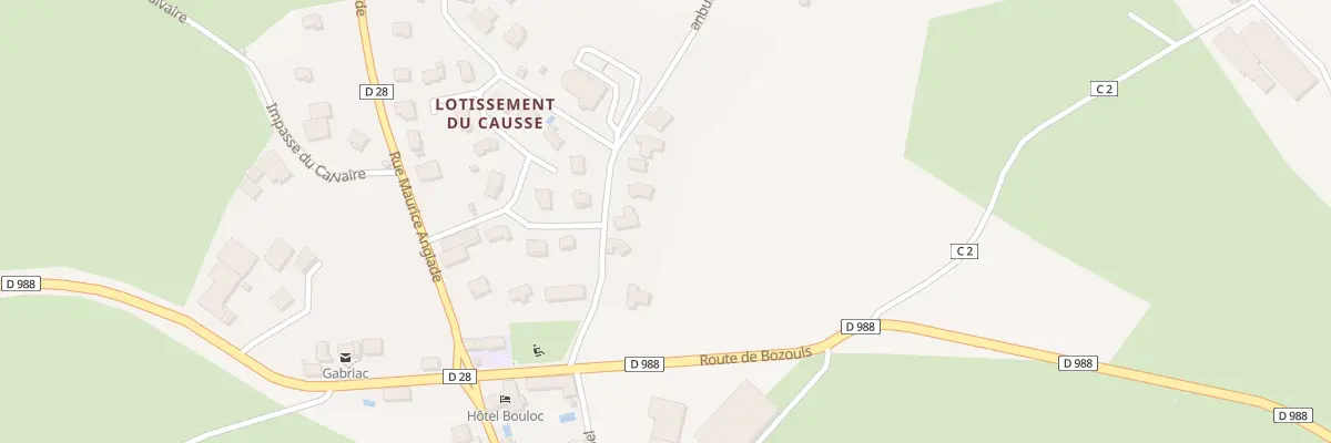 Plan du 939 Boullou à Gabriac