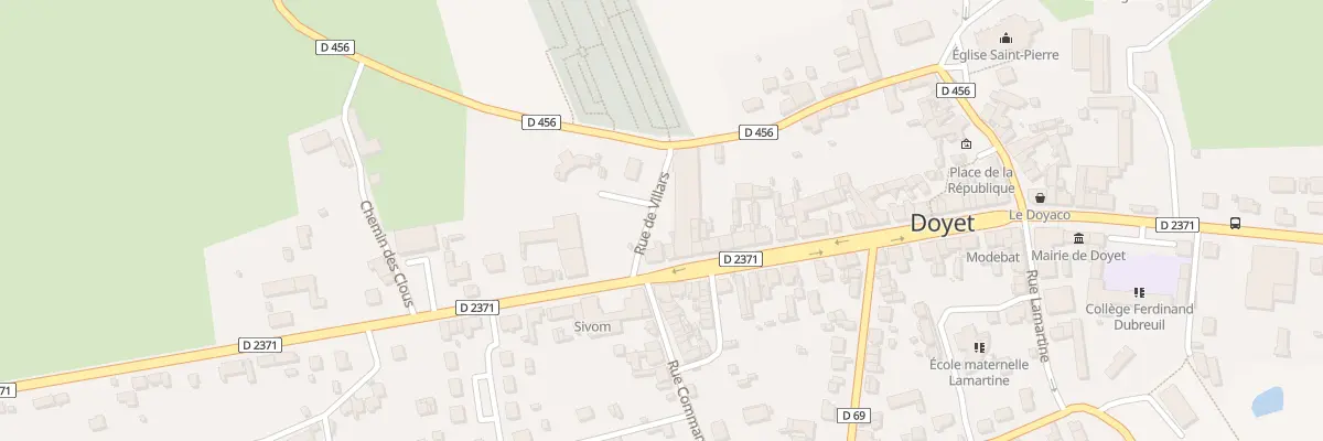Plan du 48 Rue Gambetta à Doyet