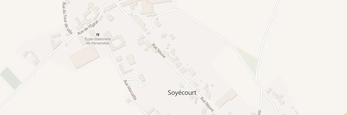 Plan du 12 Rue Neuve à Soyécourt