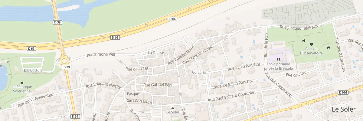Plan du 5 Rue François Gaxet au Soler