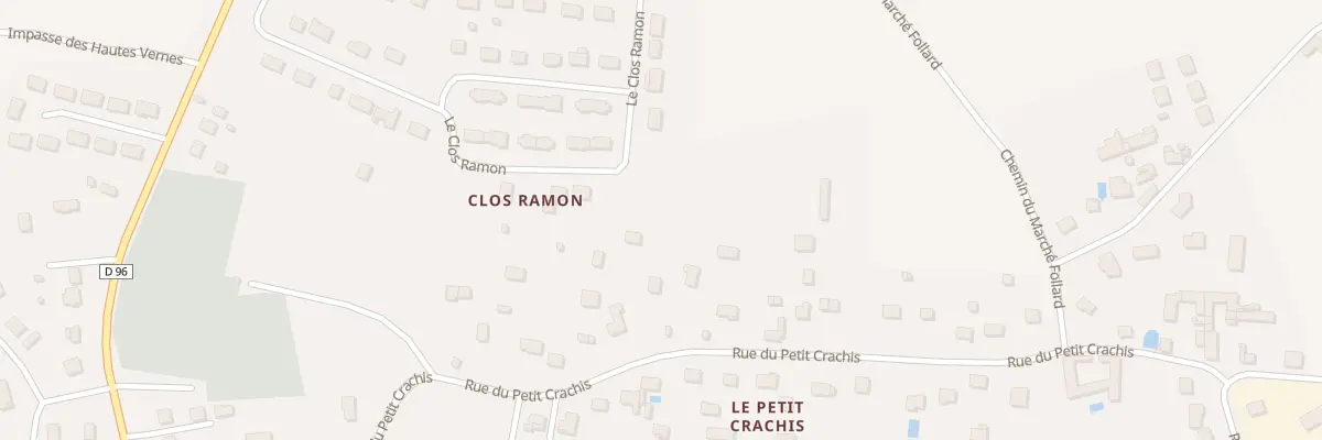 Plan du 33 Rue du Petit Crachis à Ferrières-en-Gâtinais