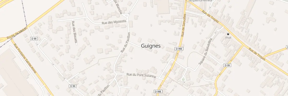 Plan du 6 Rue du Pavillon à Guignes