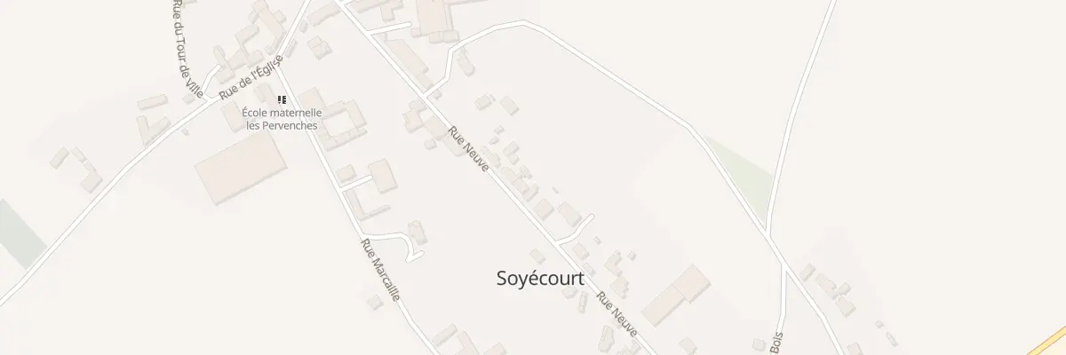 Plan du 14 Rue Neuve à Soyécourt