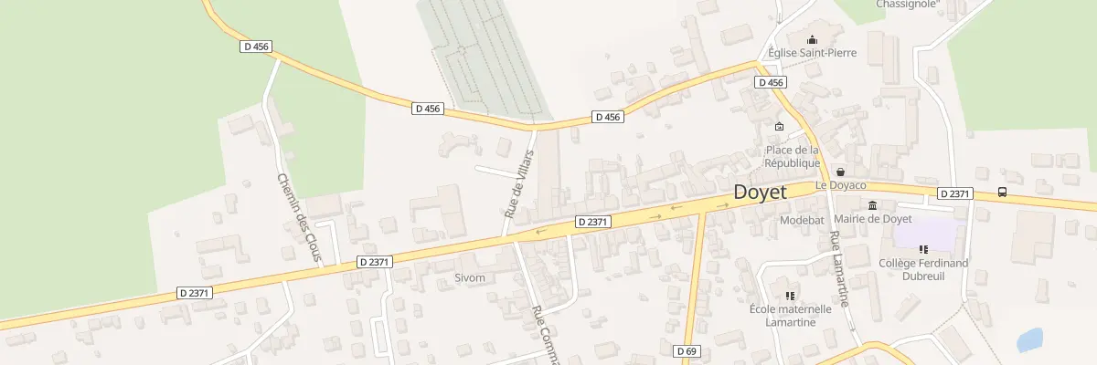 Plan du 46 Rue Gambetta à Doyet