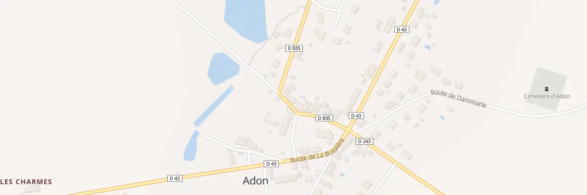 Plan du 2 Rte de Nogent à Adon