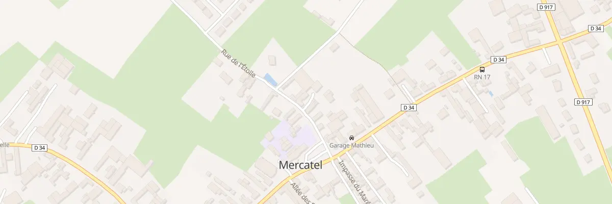 Plan du 6 Rue de l’Etoile à Mercatel
