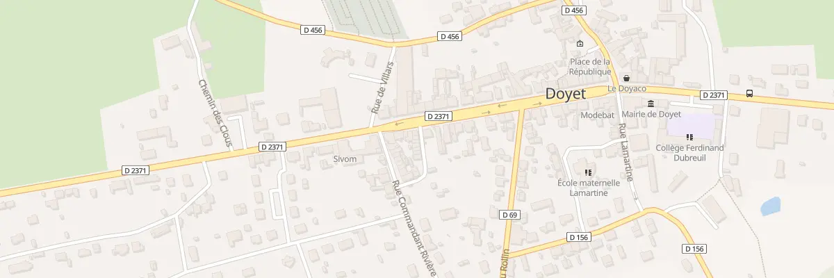 Plan du 2 Imp Gambetta à Doyet
