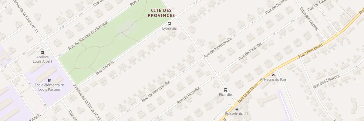 Plan du 46 Rue de Normandie à Lens