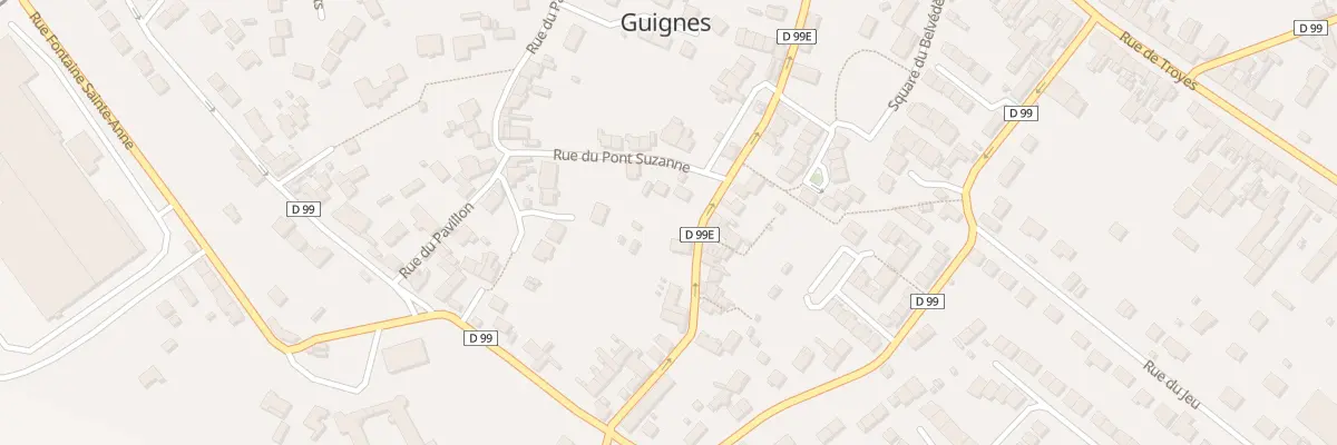 Plan du 1 Rue du Pont Suzanne à Guignes