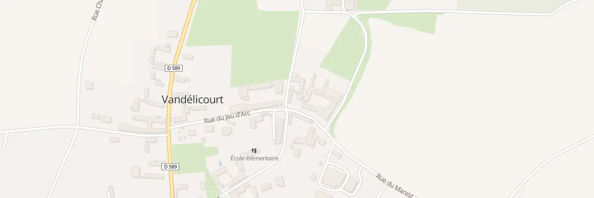 Plan du 1 Rue de Marest à Vandélicourt