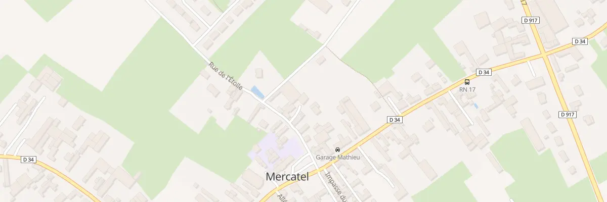 Plan du 8 Rue de l’Etoile à Mercatel