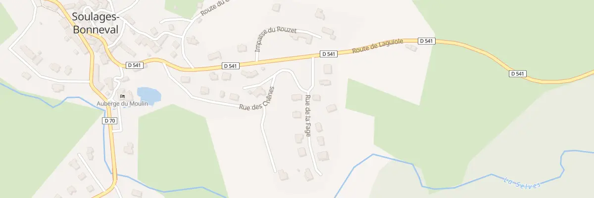 Plan du 1 Rue des Chenes à Soulages-Bonneval