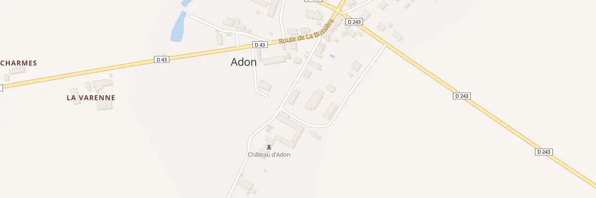 Plan du 7 Rue du Château à Adon