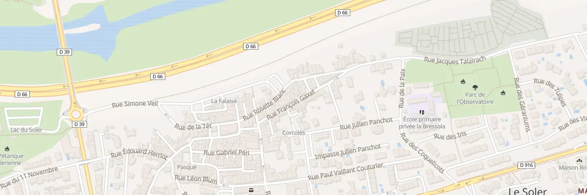 Plan du 27 Rue François Gaxet au Soler