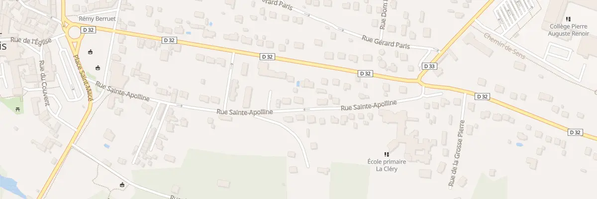 Plan du 19 Rue Sainte-apolline à Ferrières-en-Gâtinais