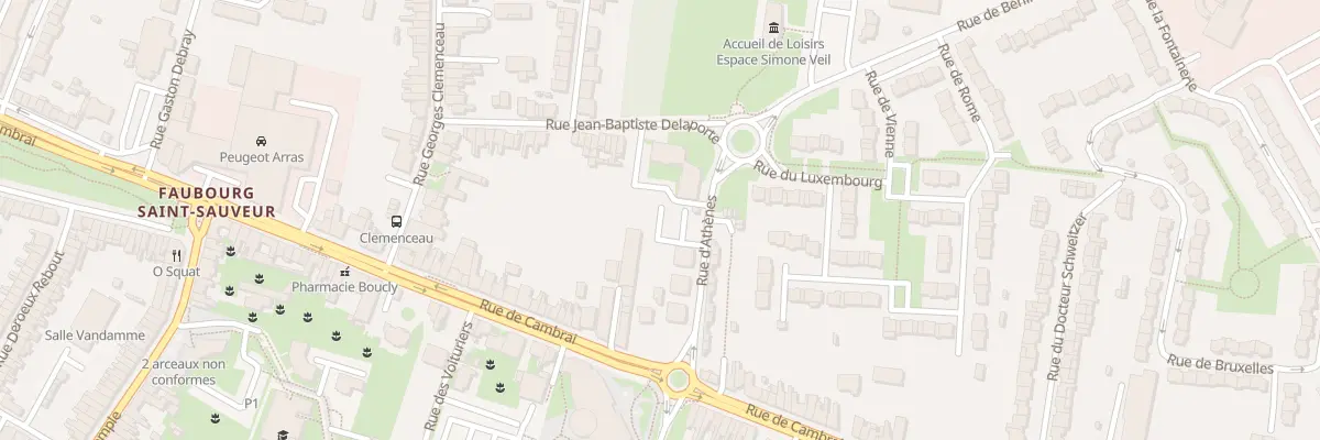 Plan du 2 Rue d’Athenes à Arras