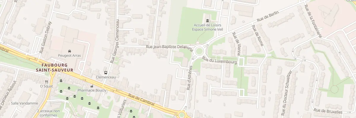 Plan du 36 Rue J B Delaporte à Arras