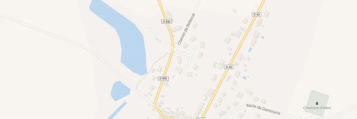 Plan du 1 Res Bellevue à Adon