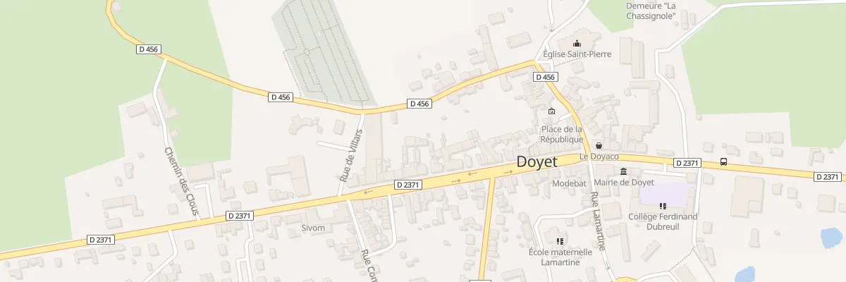 Plan du 32 Rue Gambetta à Doyet