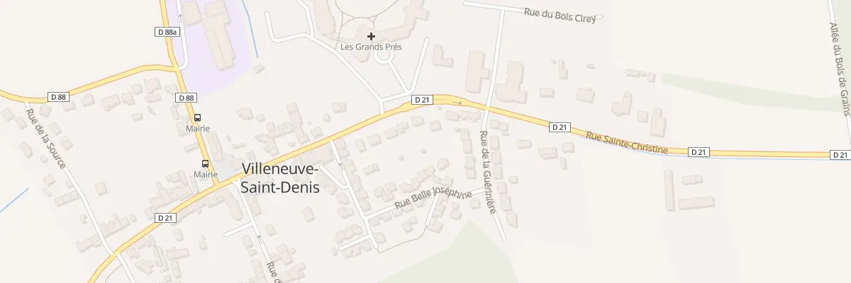 Plan du 20 Rue Sainte Christine à Villeneuve-Saint-Denis