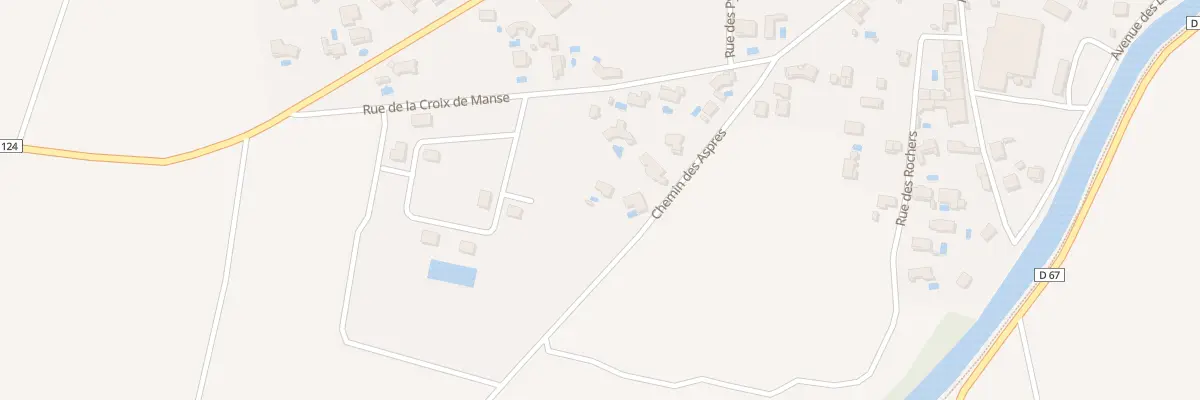 Plan du 22 Rue des Aspres à Roubia