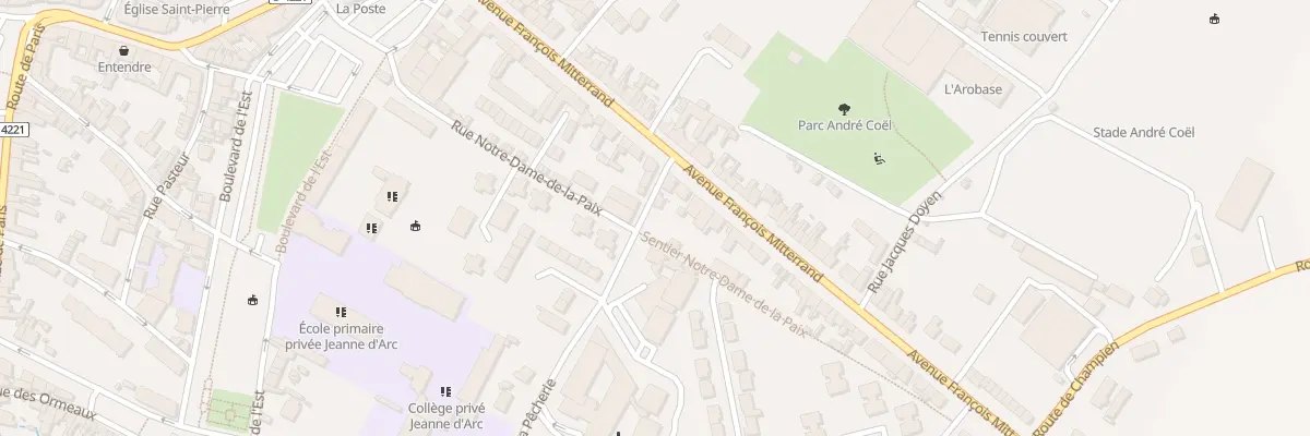 Plan du 1 Rue de la Pêcherie à Roye