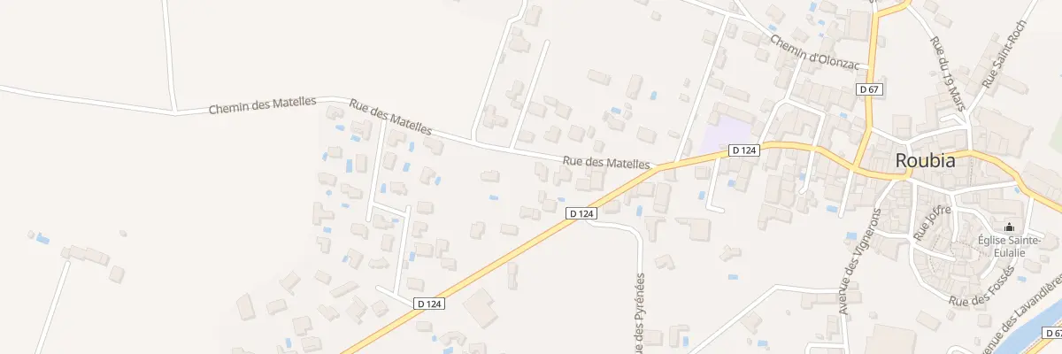 Plan du 8 Av des Loisirs à Roubia