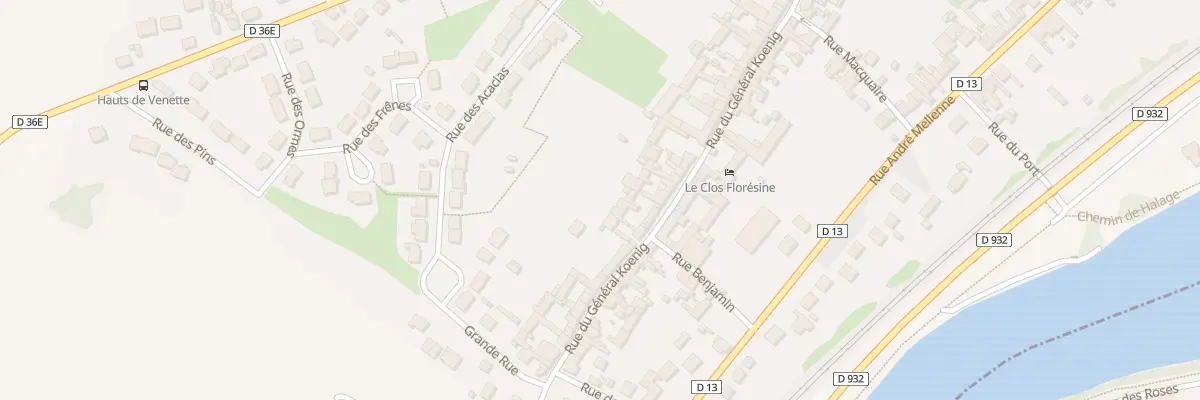Plan du 372 Rue du Général Koenig à Venette