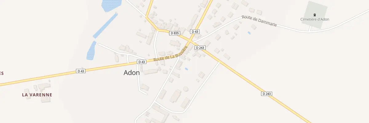 Plan du 7 Rte de la Bussiere à Adon
